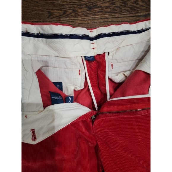 VTG Vintage RALPH LAUREN Polo RUGBY RED CORDUROY PANTS SZ 34 X 32 Men's - Picture 9 of 11